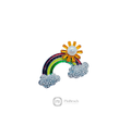 Arcoiris  con nubes y sol