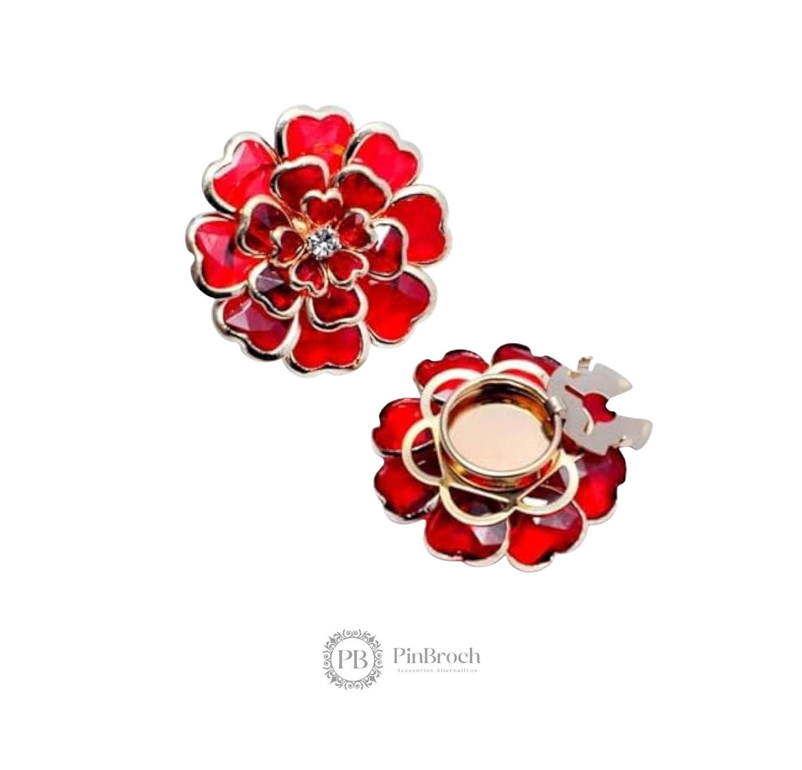 Flor Cristal Cubre Boton
