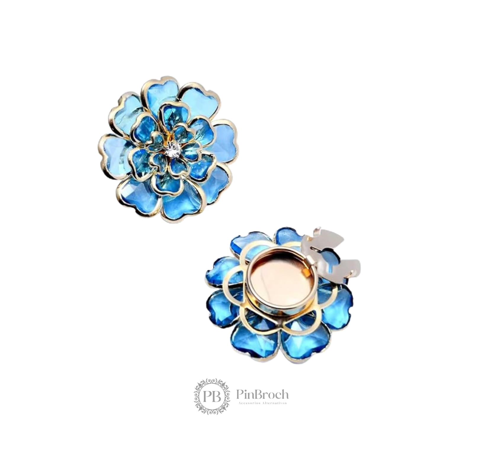 Flor Cristal Cubre Boton