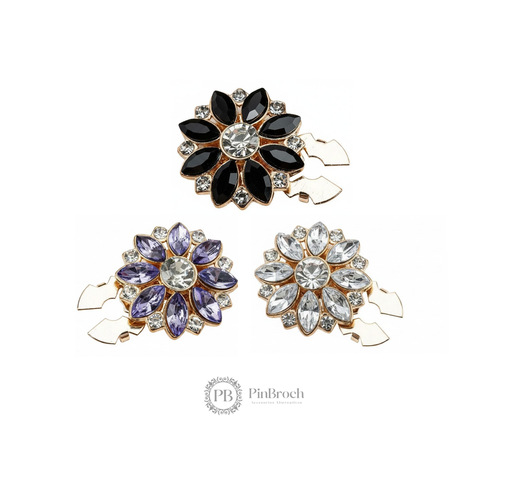 Flor Diamond Cubre Boton